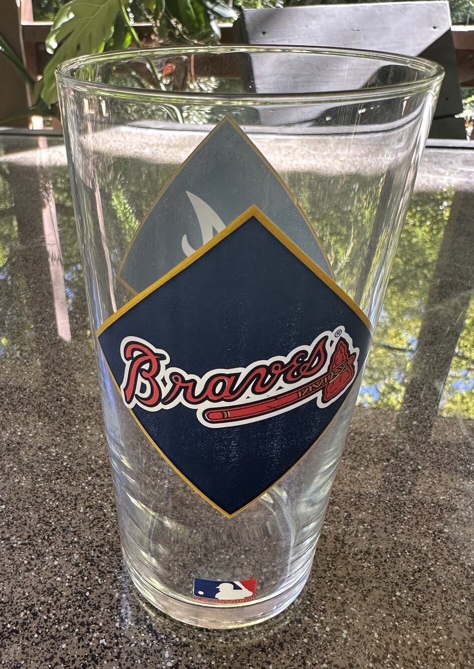 Vintage Atlanta Braves Collectible Glass Texaco 1994 All-Star Game